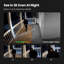 Caméra de sécurité solaire sans fil pour l'extérieur, installation magnétique à pile 2K avec détection de mouvement PIR intelligente, vision nocturne couleur, imperméable pour l'intérieur et l'extérieur