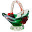 Midcentury Murano Glass Basket