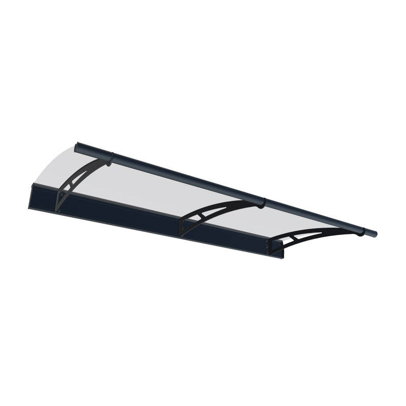Palram - Canopia Aquila 7' W Door Awning Siding Kit in Black