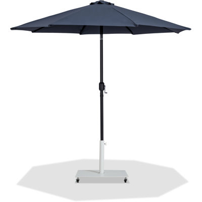 Parasol de patio en tissu / aluminium avec base Chavelle