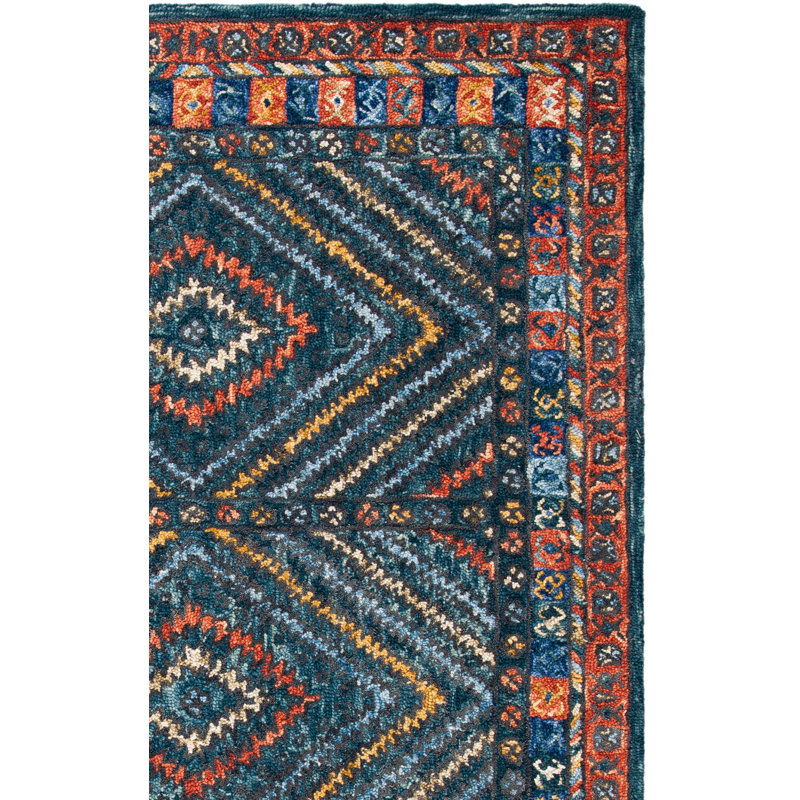 Tapis en laine touffeté à la main Illari, Tapis de couloir 2 pi 3 po x 9 pi