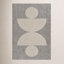 Aseelah Gray Ivory Geometric Outdoor Rug