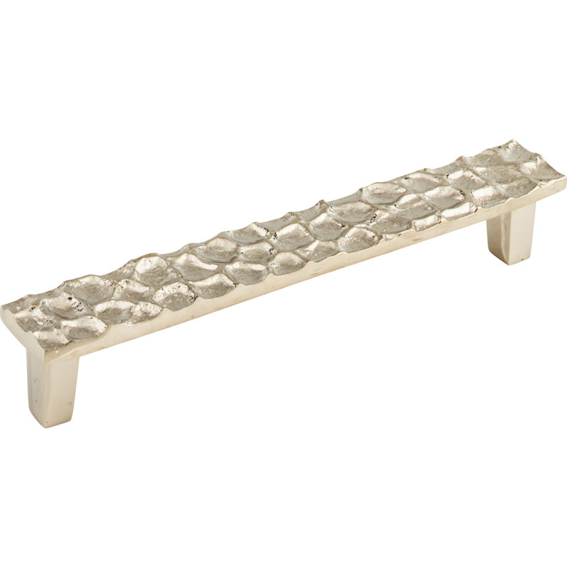 Cobblestone Bar Pull, Polished Nickel, 6 5/16" Center to Center
