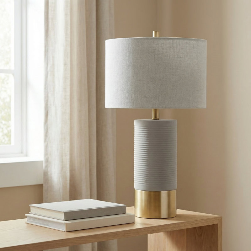 Lampe de table en béton Tano
