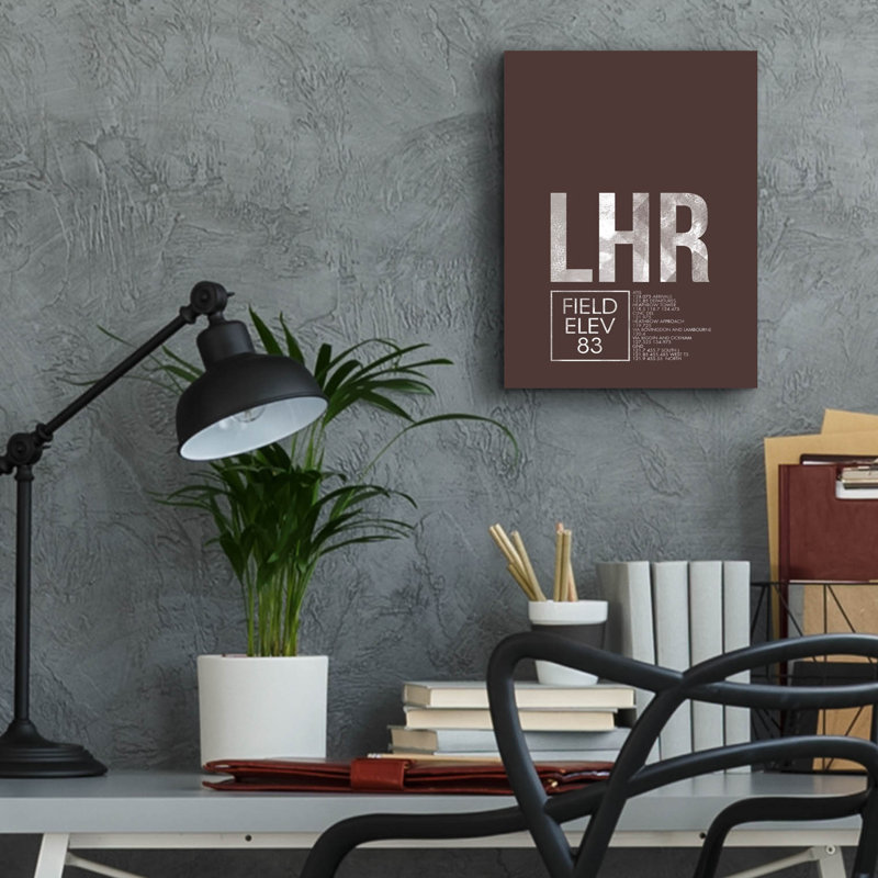 " LHR ATC " by O8 Left, 16" H x 12" W x 0.13" D