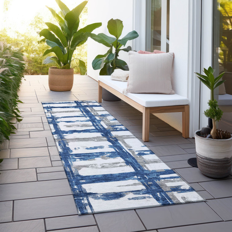 Mahaney Washable Striped Indoor / Outdoor Rug