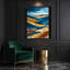Aquarelle, paysage 1, art mural sur toile grise-23323360