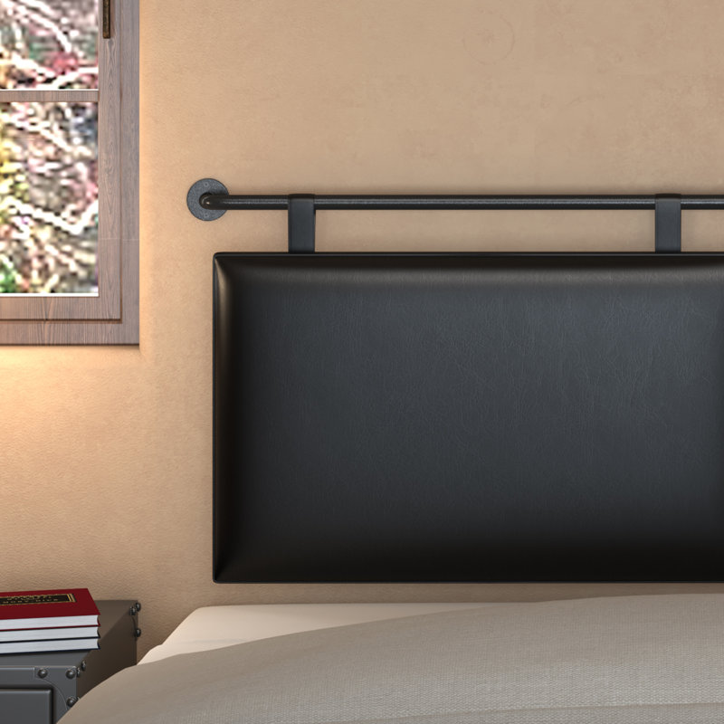 Nomeda Upholstered Headboard, King, Black