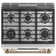 Café Smart Appliances 30" 5.6 cu. ft. Slide-in Gas Range with Griddle