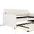 Twin Size Daybed With Trundle And Socket - Cozy Beige Upholstered Removable Plug