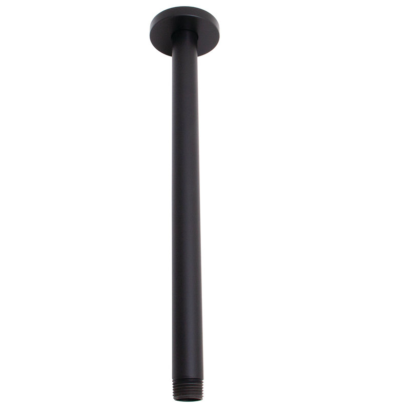 Ensemble de bras de douche et de bride de plafond à fixation au plafond, Noir mat