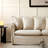 77"L Chenille Slipcovered Sofa with Structured Foam Cushions, Removable Covers