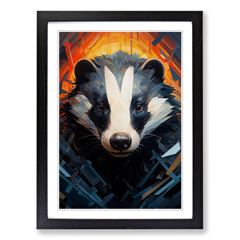 Single Picture Frame Print on Wood, Black Framed, 64cm H x 46cm W