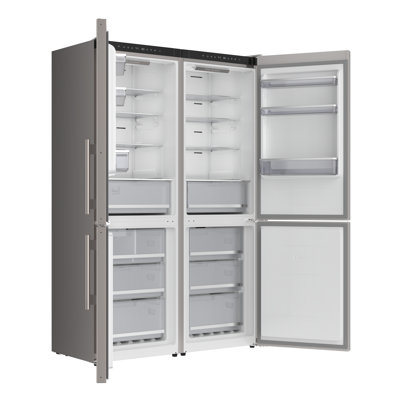 Forno Appliances - Custodia 20.6 Cu. Ft. 48" Side-by-Side Refrigerator Pair with Ice Maker and Total No Frost - Stainless Steel | Fridge.com