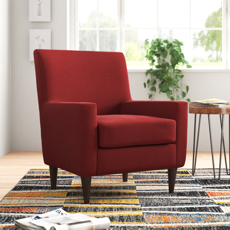 Fauteuil l 28 po Donham, Tissu performance natté picante Jitterbug, Noir