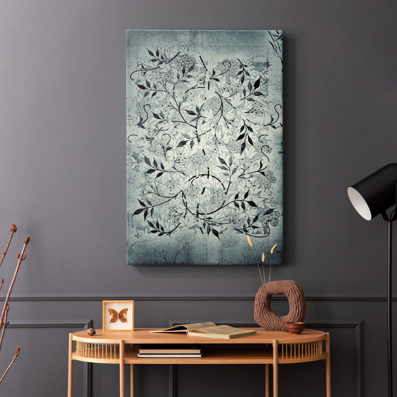 Reproduction abstraite rétro CLxxxviii - galerie enveloppée de cavas, H 60 po x l 40 po