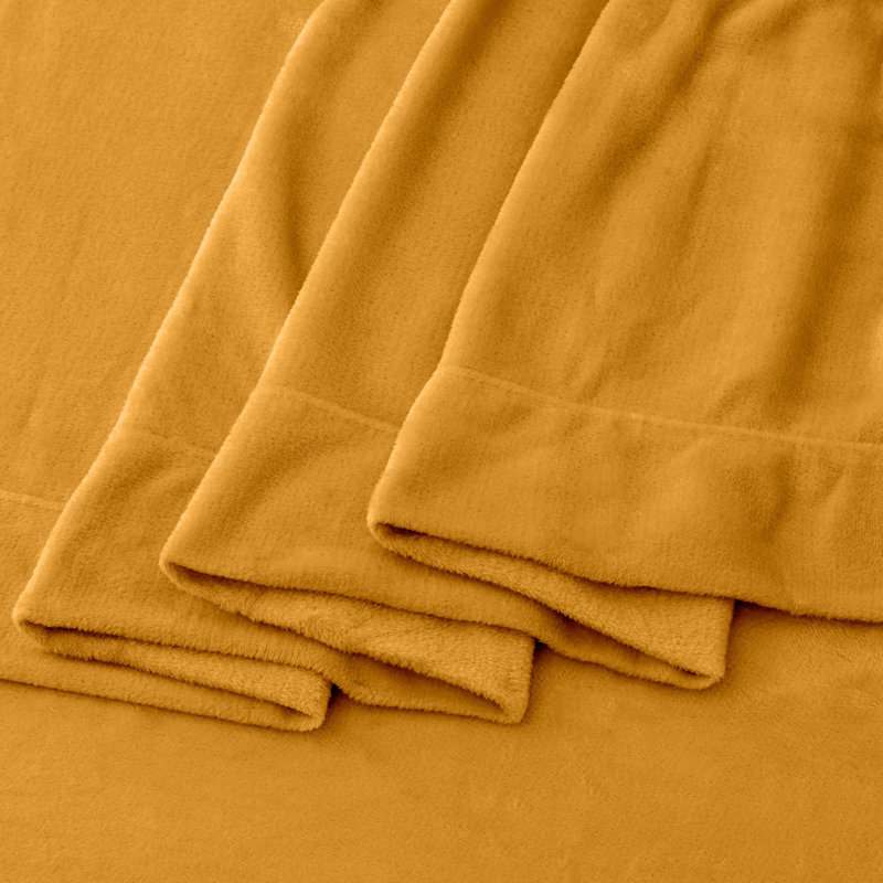 Ultra Soft Micro Plush Velvet Solid Sheet Sets, King, Winter White