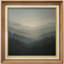 «Misty Mountain Forest Valley Landscape», reproduction d'art sur toile encadrée-1726747298-1726747297