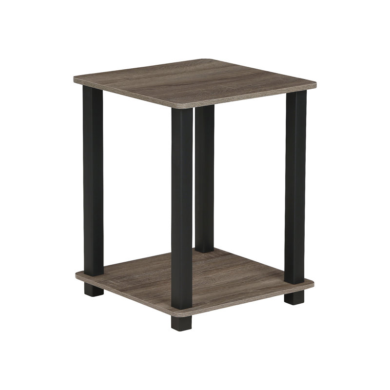Almaraz Side Table Set, French Oak Grey/Black