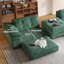 Canapé modulaire en forme de L avec repose-pieds - Canapé-lit en velours côtelé à assise profonde, conception en mousse tout nuage (sans assemblage), housses amovibles lavables-1002734733