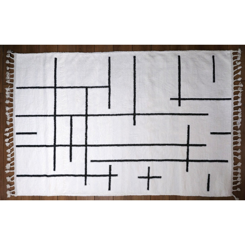 Jasrah Geometric Area Rug, Rectangle 120 x 180cm