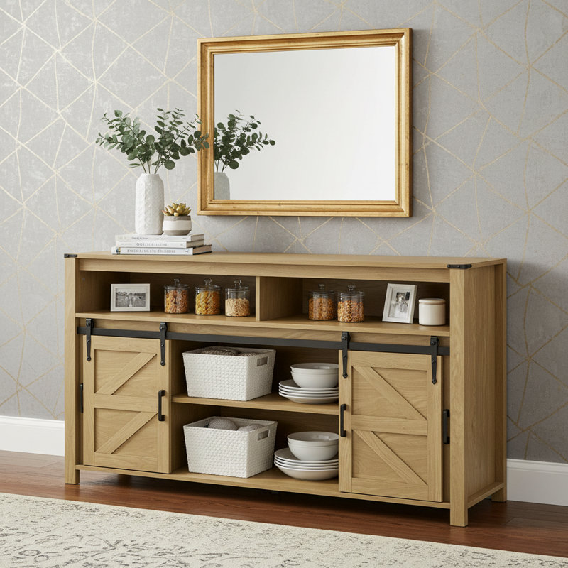 Beige Buffet Farmhouse