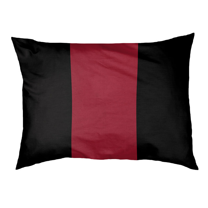 Coussin pour chien Denver, Grand (l 50 po x P 40 po x H 7 po), Noir / rouge