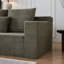 Canapé modulaire profond en velours côtelé avec porte-gobelets, aucun assemblage requis-325295050