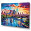 «Colorful City Minneapolis Popart I», reproduction d'art sur toile-9105057-8820533