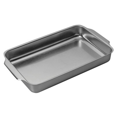 Original Vintage Rectangular Gratin Tray - 12 Pieces - Stainless Steel