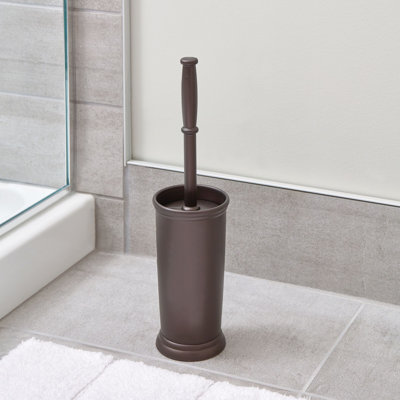 IDesign Kent Plastic Toilet Brush And Holder