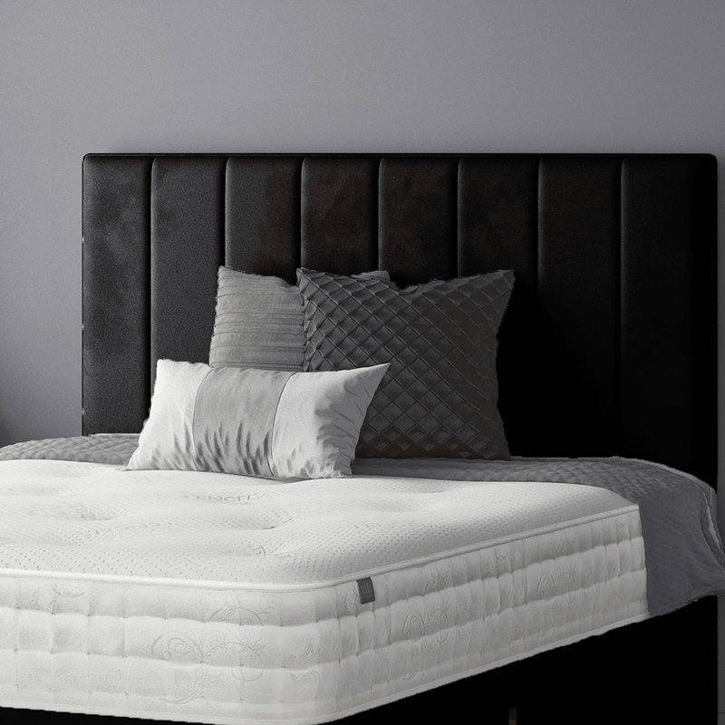 Hedley Upholstered Headboard, Black, Super King (6')
