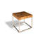 Teak Puzzle Frame End Table