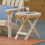 Ensemble de chaises Adirondack pliantes en bois massif avec table Candias-92586428