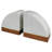Nova Marble Bookend Pair With Wood Base