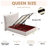 Hydraulic Lift Up Upholstered Storage Bed-1199150378-1199150379