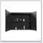 Surface de l'armoire à pharmacie 30X26 pouces à DEL noir, désembueur, antibuée, luminosité variable