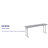 Parker Rectangular Plastic Folding Training and Event Table-66796320-66796323