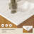 Linsay 60" Fully Assembled Rustic Farmhouse Double Sink Bathroom Vanity with Chevron Wood Cabinet, Engineered Marble Countertop