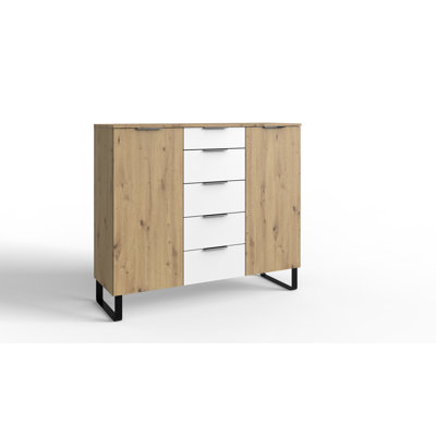 Cadence 139cm W 5 - Drawer Chest of Drawers