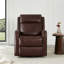 Fauteuil inclinable électrique en cuir véritable Louisa-101370428