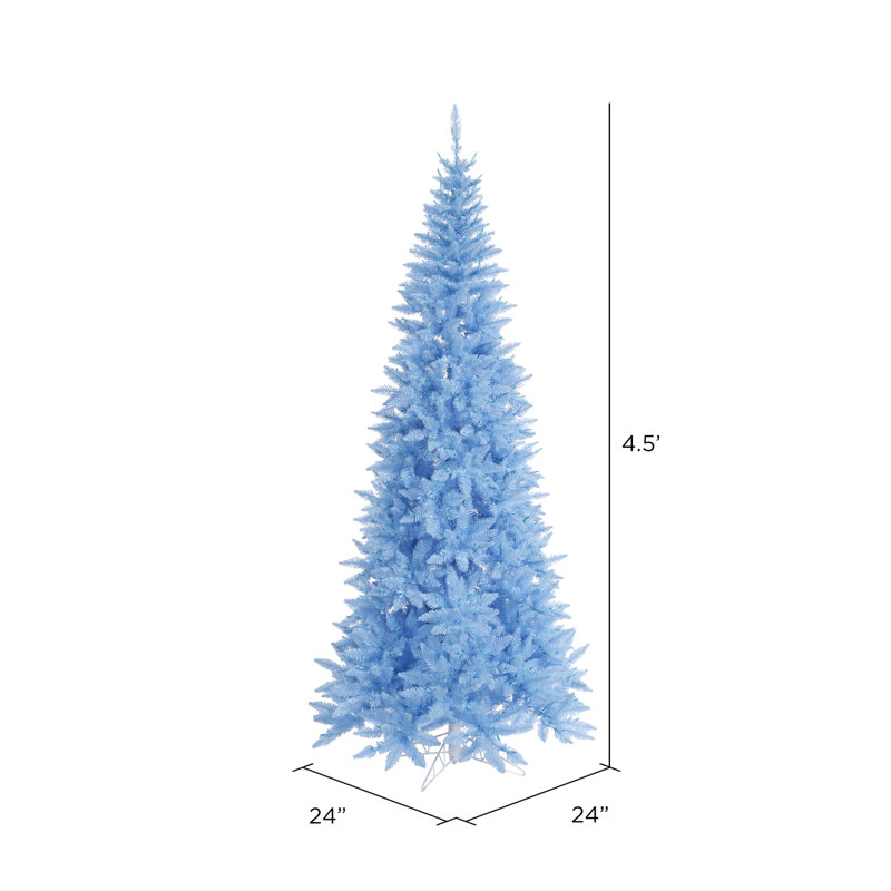 Sky Blue Fir Artificial Fir Christmas Tree, 4.5' H