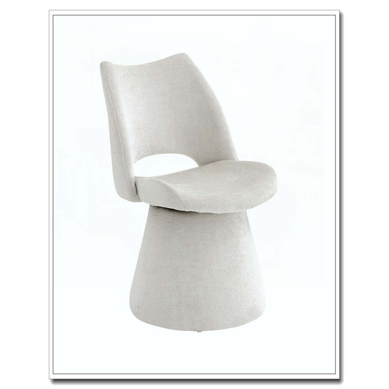 Chaise d'appoint rembourrée, Blanc cassé