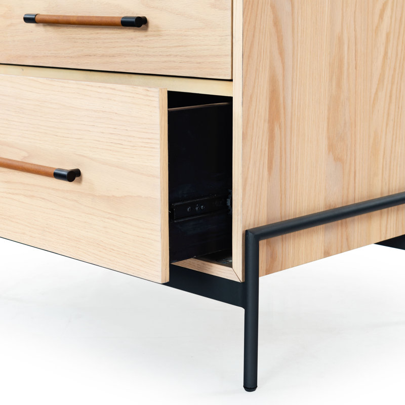 Chandri 2 - Drawer Nightstand, Oak/Black
