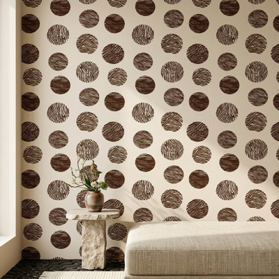 Rouleau double mural à motif animalier