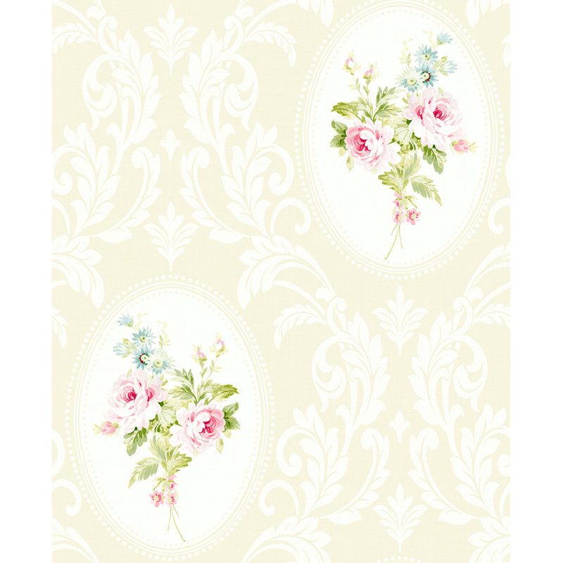 Rouleau de papier peint L 33 pi x l 20,5 po, Vanille française