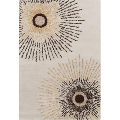 Tapis phare en laine Sunburst