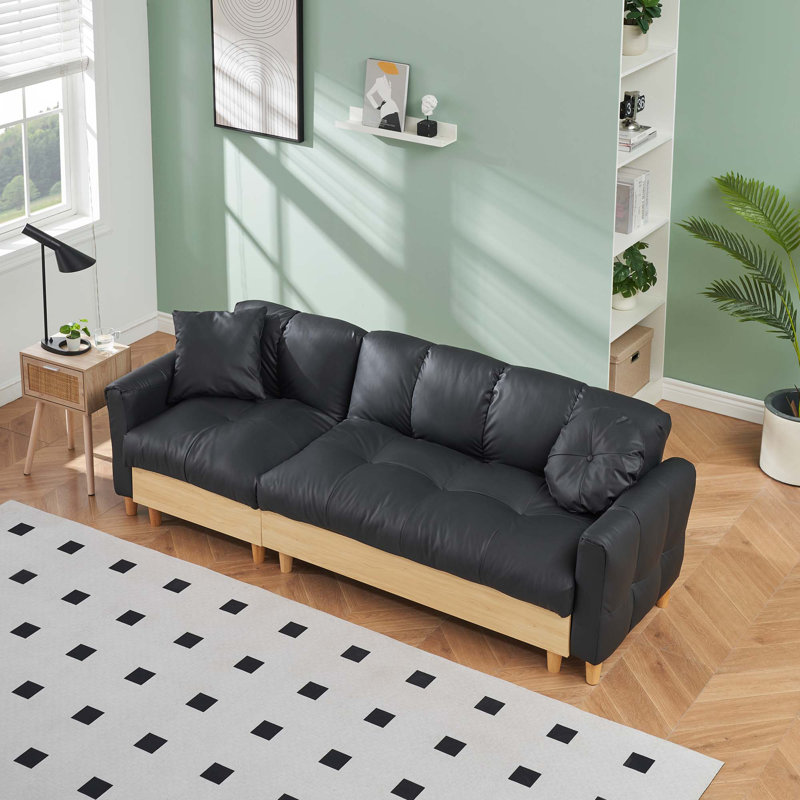 86.61" Technology Cloth Sofa
