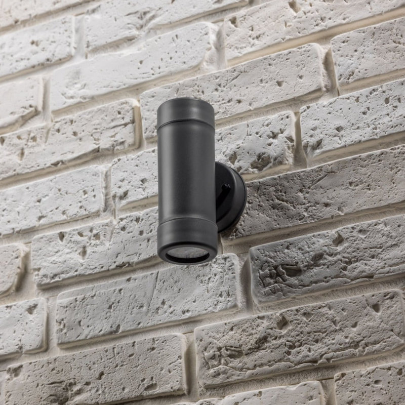 Boycey 17cm H Outdoor Wall Lantern, Dark Grey