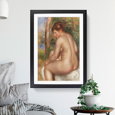 Bather in Three-Quarter View by Pierre-Auguste Renoir - Picture Frame Painting